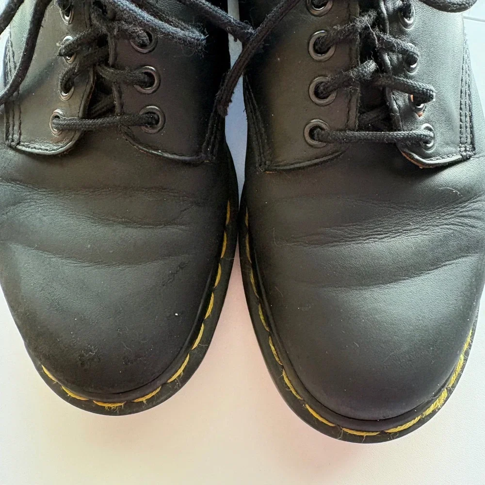 Dr. Martens 8053 Padded‎ Collar Oxford Mens Size 9 Black Made In England Vintage
